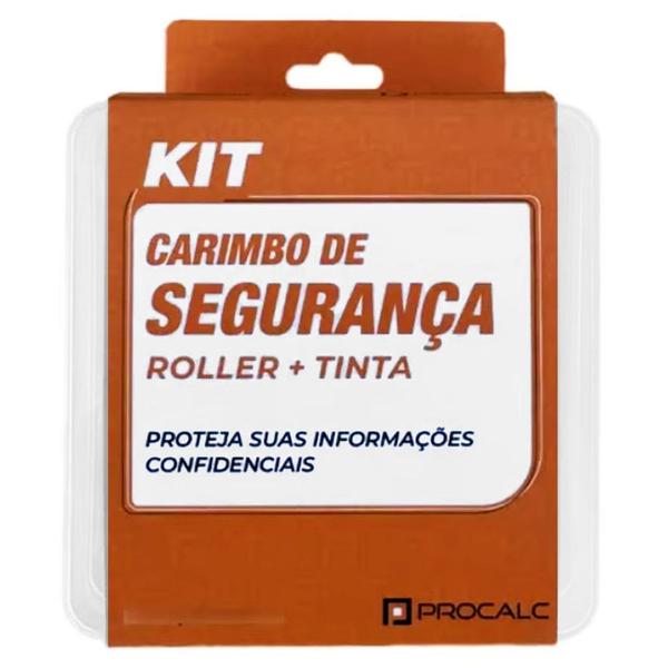 Imagem de Carimbo de Segurança Roller Kit com Tinta Procalc