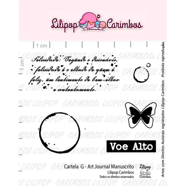 Imagem de Carimbo de Silicone G - Lilipop - Art Journal Manuscrito