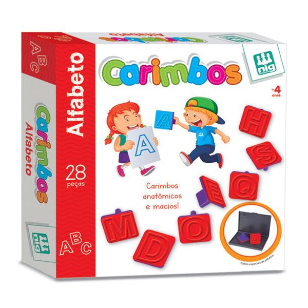 Imagem de Carimbo Infantil Letras Do Alfabeto Brinquedo Didático