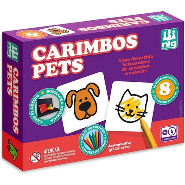 Imagem de Carimbos Meus Pets 8 Pcs - Nig 0130  Nig Brinquedos 