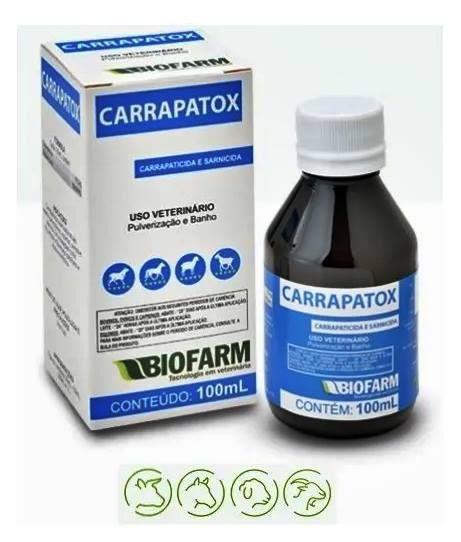 Imagem de Carrapatox 100ml - Combate Carrapatos e Sarnas com Aplicação em Pulverização ou Banho