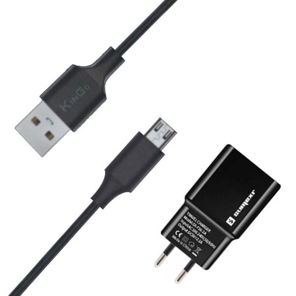 Imagem de Carregador 2 Metros compatível com RealmeC3 - Cabo Micro USB V8 e Fonte