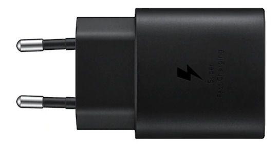 Imagem de Carregador 25W Samsung C+C Preto Compatível Z Flip3 Orig