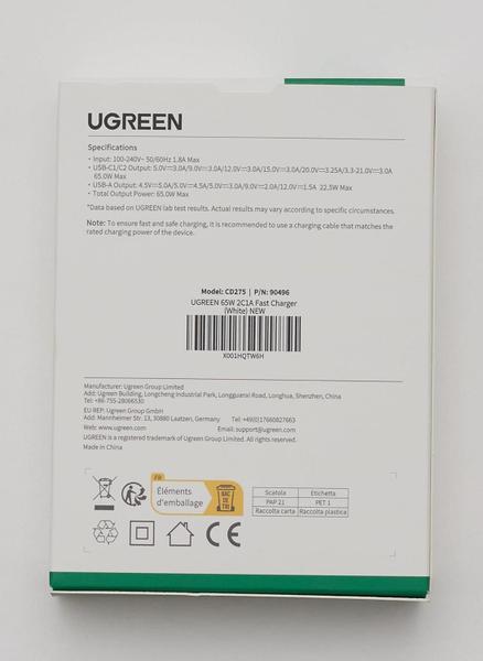 Imagem de Carregador 65W Protocolos Power Delivery E Quick Charge 4.0