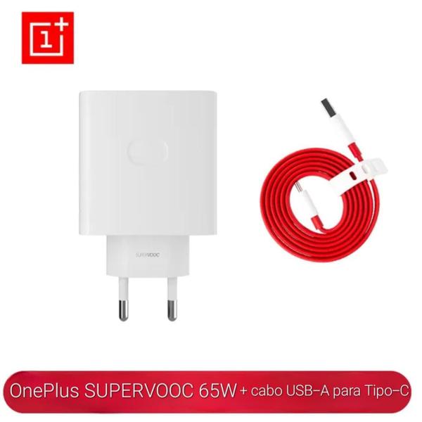 Imagem de Carregador 65W Supervooc Oneplus Com Cabo Usb-A Para Tipo C