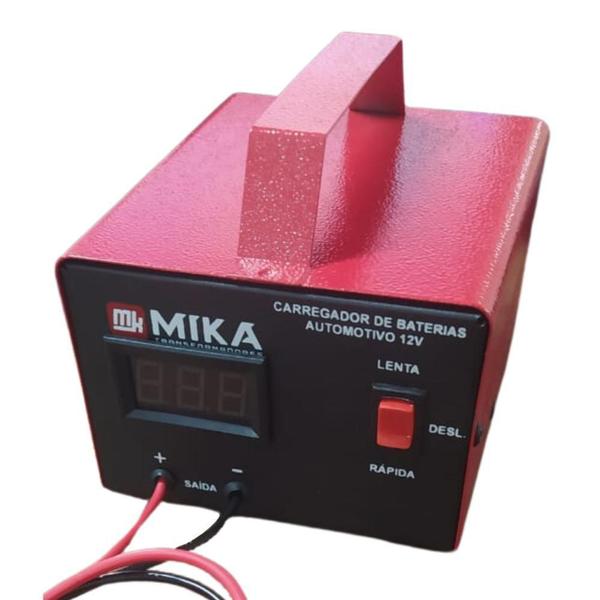 Imagem de Carregador Bateria Automotivo 12v 10A Universal Até 300Amper - MIKA