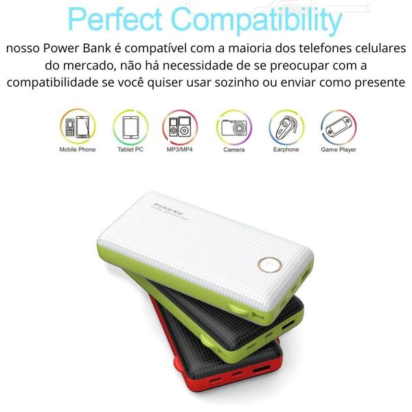 Imagem de Carregador Bateria Portatil Power Bank Pineng 20000