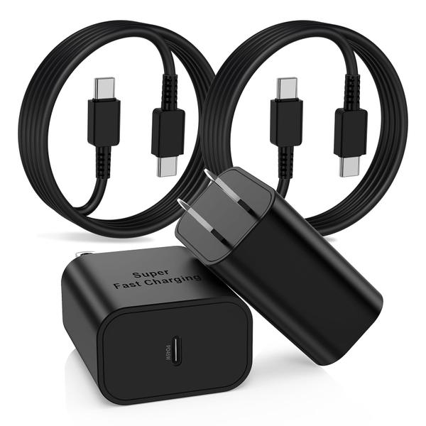 Imagem de Carregador Cerdeti 45W USB C a C 3m com plugue de parede para Samsung