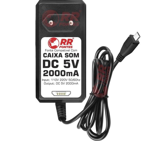 Imagem de Carregador Compatível Com Caixa Amplificada Multilaser DC 5V 2000mA SP-362 SP-363