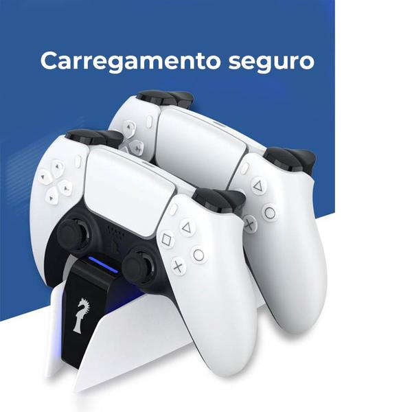 Imagem de Carregador Compatível Com Ps5 Duplo Kingster Controle Compatível Com Playstation 5 Dualsense