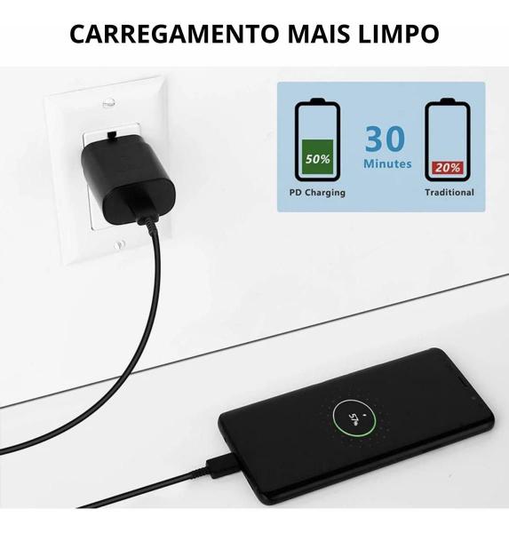 Imagem de Carregador Compatível Samsung M14 S23 M53 - Turbo Charge