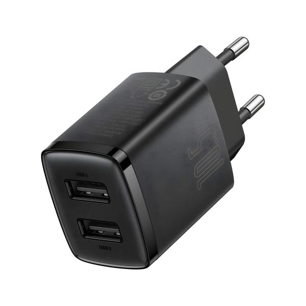 Imagem de Carregador Completo Compacto USB Para Lightning 10.5W Preto Baseus