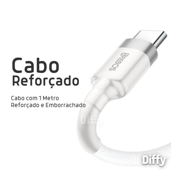 Imagem de Carregador Completo Turbo USB TIPO C 20W Para Celulares Com Entrada USB Tipo C