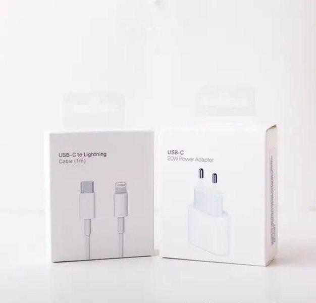 Imagem de Carregador Completo Usb-C 20W Turbo Compatível Iphone-11-12-13-14 - Adaptador Tomada Fonte Turbo todos modelos