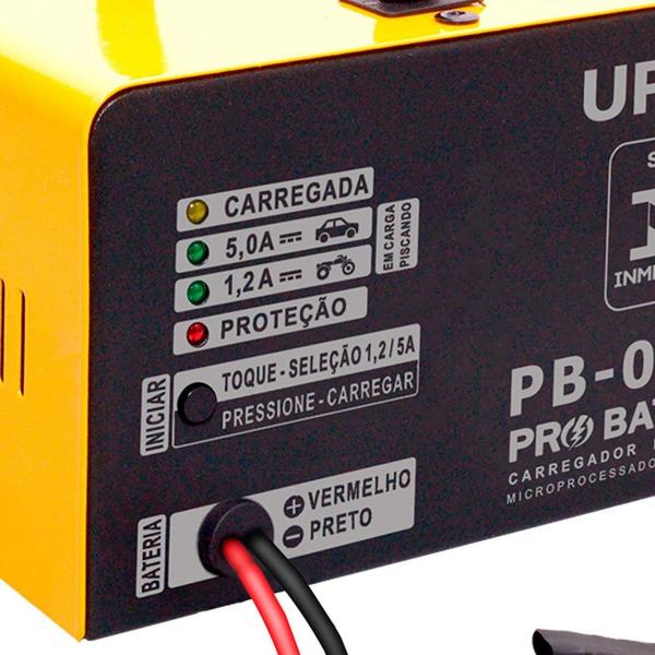 Imagem de Carregador de Bateria 5A 12V Pró Battery