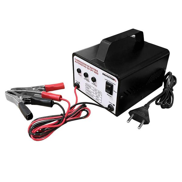 Imagem de Carregador De Bateria Automotivo Até 300A 12v Bivolt Pt-450