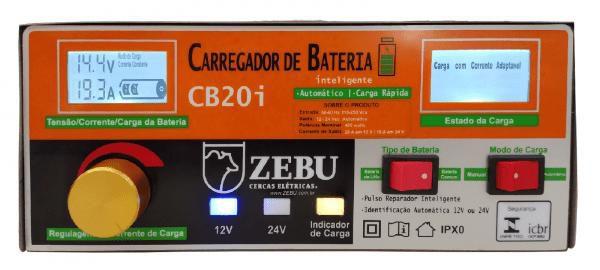 Imagem de CARREGADOR DE BATERIA CB20i ZEBU INTELIGENTE 