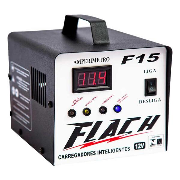 Imagem de Carregador de Bateria com Auxiliar de partida F15 15A/12V