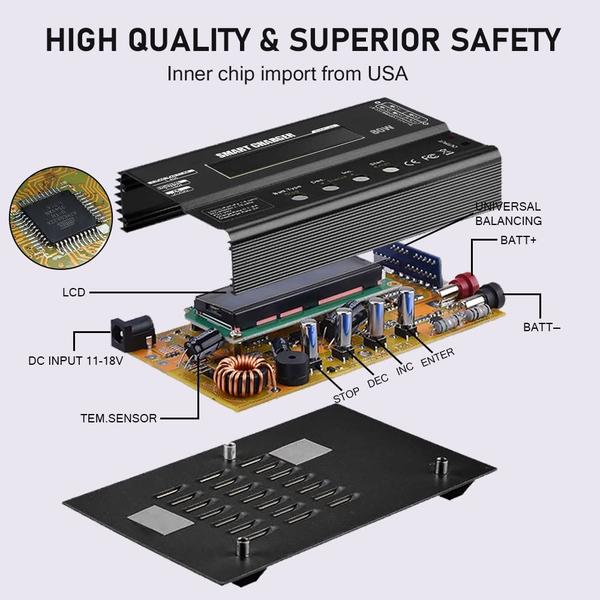 Imagem de Carregador de bateria Haisito B6 RC Charger Lipo/Li-Ion/LIFE