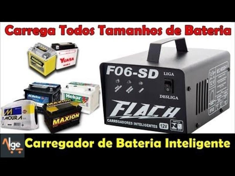 Imagem de Carregador De Bateria Inteligente Com Chave Seletora - Bivolt F06-sd - Flach