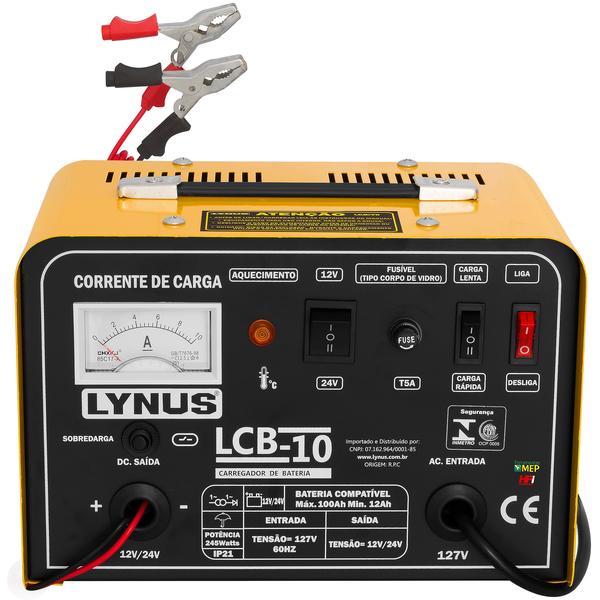 Imagem de Carregador De Bateria Lynus Modelo Lcb-10 220v