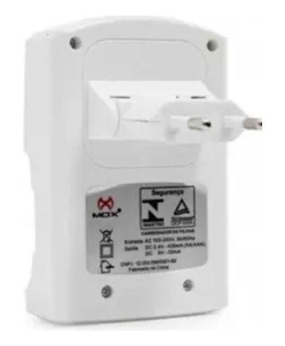 Imagem de Carregador De Bateria Mox Mo-cp52 C/4-aaa 1000mah