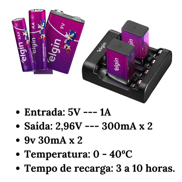 Imagem de Carregador de bateria usb com 2 pilhas alcalina aa 1500 mah recarregável aaa palito controle remoto video game xbox