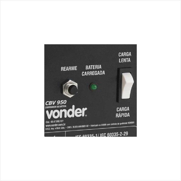 Imagem de Carregador de Baterias 90A CBV950 127V - Vonder