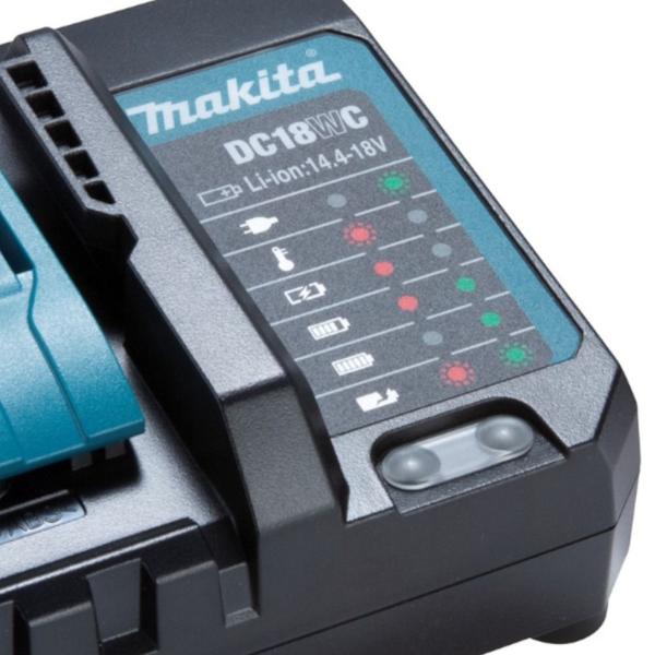 Carregador de baterias de lítio 18V e 14.4V - DC18WC - Makita Imagem de Carregador de baterias de lítio 18V e 14.4V - DC18WC - Makita