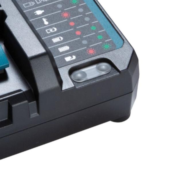 Carregador de baterias de lítio 18V e 14.4V - DC18WC - Makita Imagem de Carregador de baterias de lítio 18V e 14.4V - DC18WC - Makita