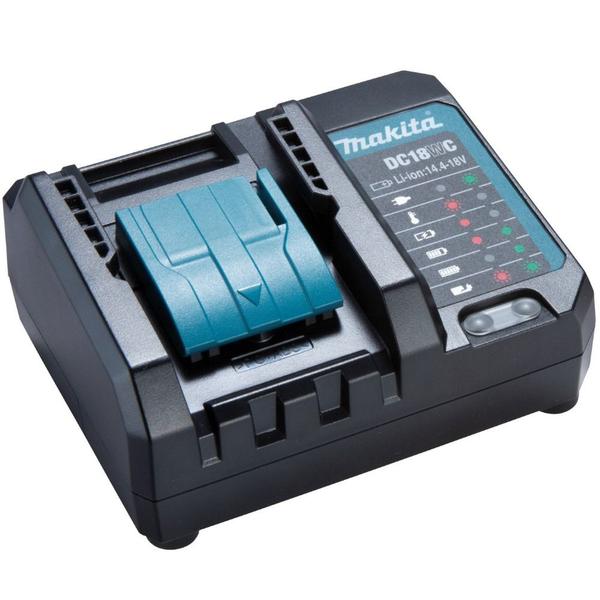 Carregador de baterias de lítio 18V e 14.4V - DC18WC - Makita Imagem de Carregador de baterias de lítio 18V e 14.4V - DC18WC - Makita