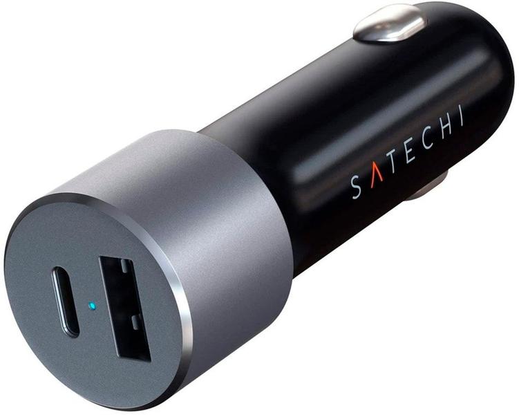 Imagem de Carregador de Carro Satechi USB-C/USB ST-TCPDCCM