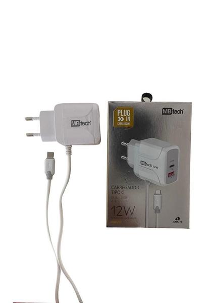 Imagem de Carregador de Celular 12W  - Tipo C - Dual USB A & C