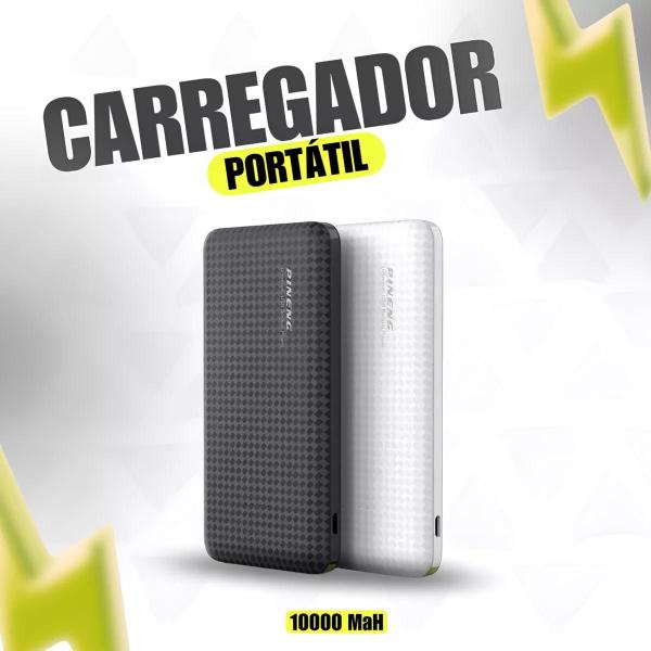 Imagem de Carregador de Celular Portátil USB com Cabo - Carga Rápida em Movimento