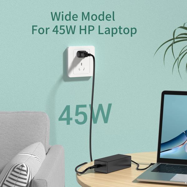 Imagem de Carregador de laptop com adaptador AC de 45 W para HP Pavilion X360