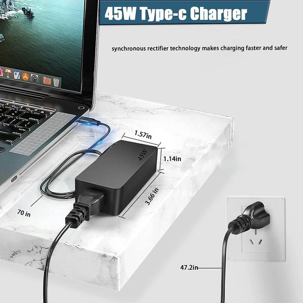 Imagem de Carregador de laptop LJO-EEIH 45W USB-C para Chromebook Hp Dell Acer