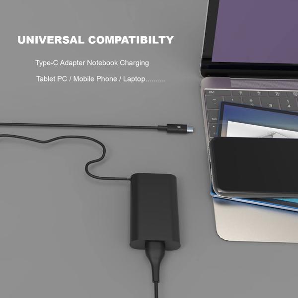 Imagem de Carregador de laptop NELEBUTO 65W 45W USB C tipo C para Dell Latitude