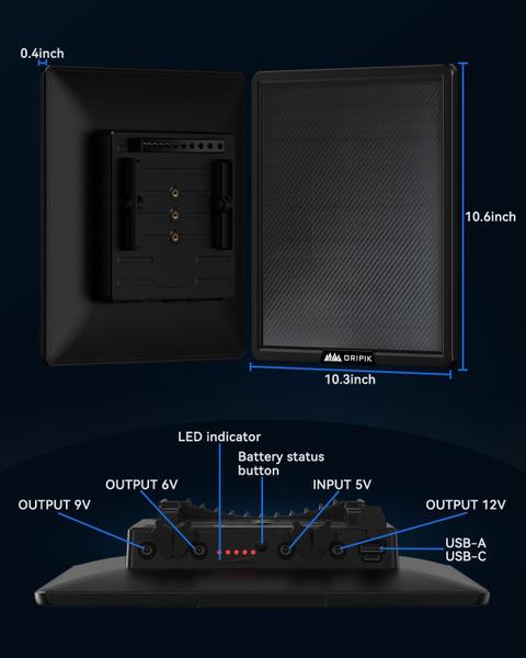 Imagem de Carregador de painel solar ORIPIK Trail Camera 10W 15000mAh