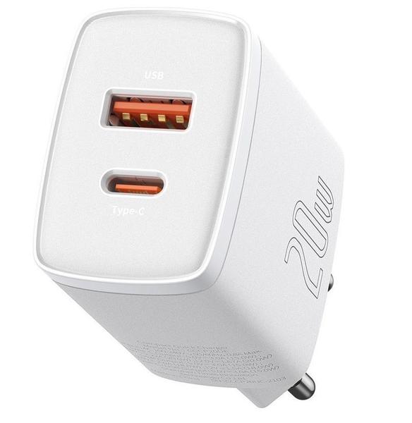 Imagem de Carregador de Parede Baseus CCXJ-B02 Compact 20 W - White