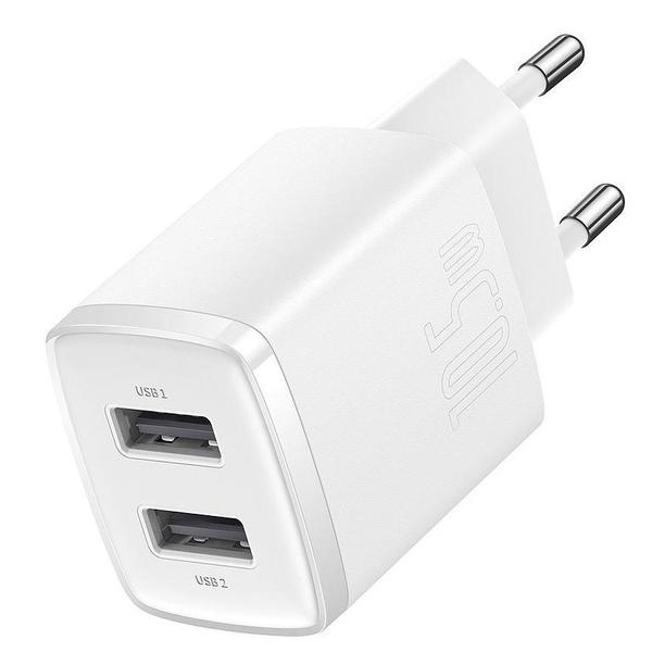 Imagem de Carregador de Parede Baseus CCXJ010202 Compact 10.5 W - White