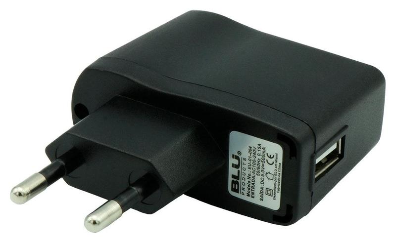 Imagem de Carregador de Parede Blu EU-01-004 USB - Preto