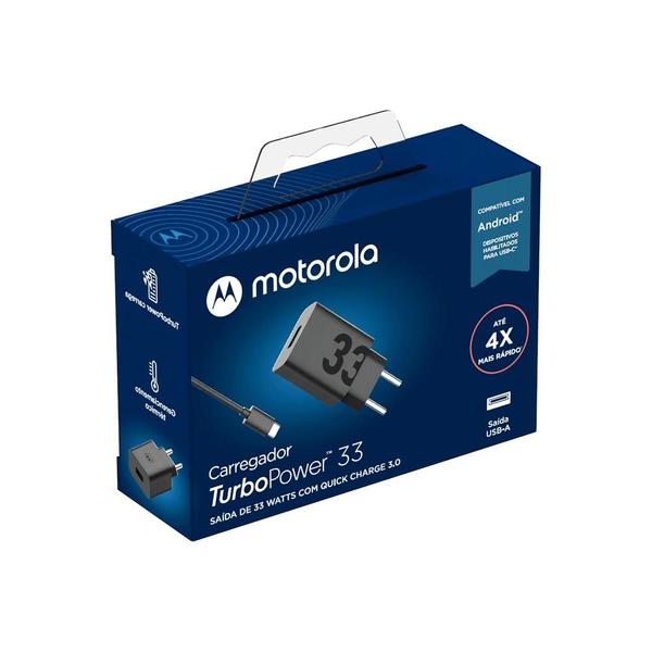 Imagem de Carregador de Parede Motorola Turbo Power 33W com cabo USB-C