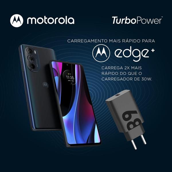 Imagem de Carregador De Parede Motorola Turbo Power 68w Cabo Usb-C - Motorola Edge 30 Pro, Edge 30 Fusion, Edge 30 Neo, Edge 30 Ultra, edge 40