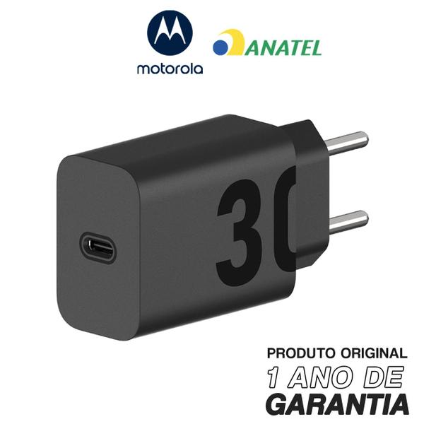 Imagem de Carregador De Parede Original Motorola Turbo Power 30w, Sem Cabo - Moto G41,  Edge 30 Neo, Edge 30 Fusion, Edge 30 Pro e Edge 30 Ultra, G23,  G73