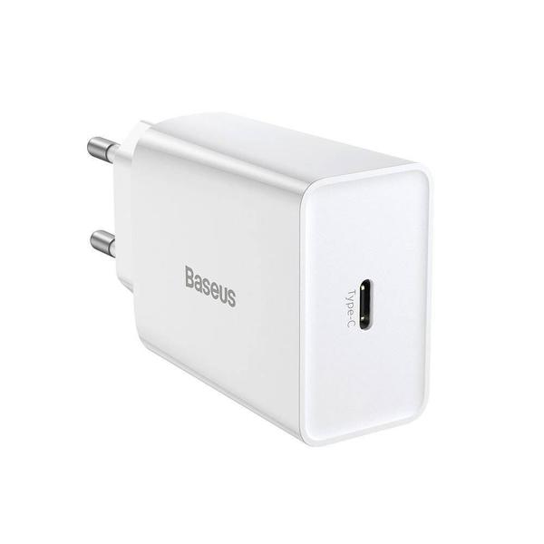 Imagem de Carregador de Parede USB-C Baseus CCFS-SN02 Mini 20 W - White