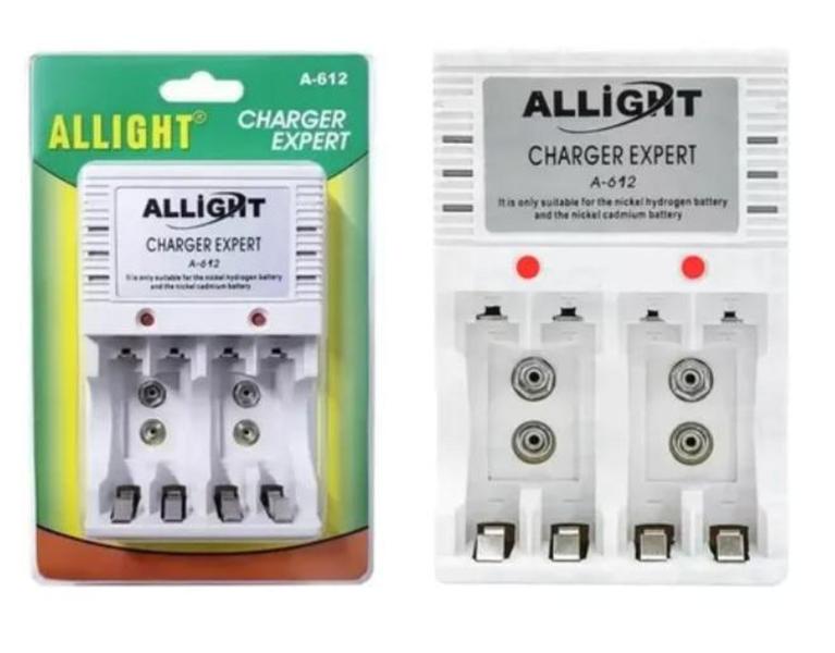 Imagem de Carregador De Pilha E Bateria Aa aaa 9v Recarregável Bivolt - ALLIGHT