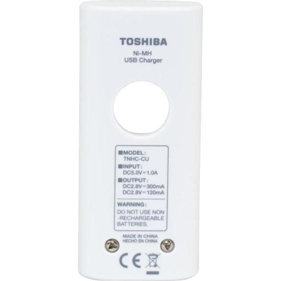 Imagem de Carregador de Pilha USB TNHC-6GME2 CB (C/2 Pilhas AA 2000 MAh) Toshiba F002