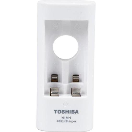 Imagem de Carregador de Pilha USB TNHC-6GME2 CB (C/2 Pilhas AA 2000 MAh) Toshiba