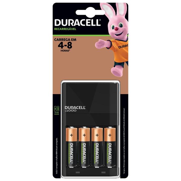 Imagem de Carregador De Pilhas Aa/aaa Duracell C/4 Pilhas Aa