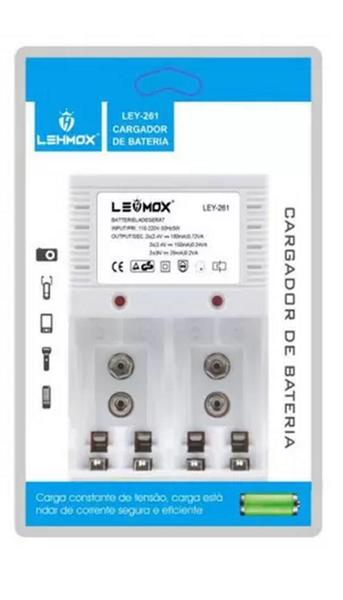 Carregador de Pilhas AA e AAA - Lehmox Imagem de Carregador de Pilhas AA e AAA - Lehmox